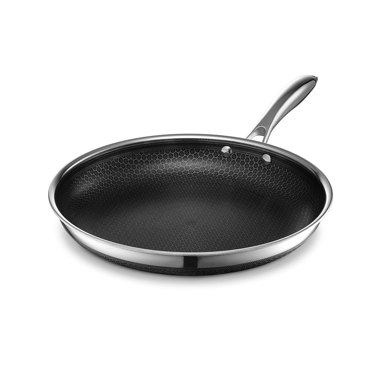 HexClad 10" Hybrid Nonstick Frying Pan with Lid, Dishwasher & Oven Safe