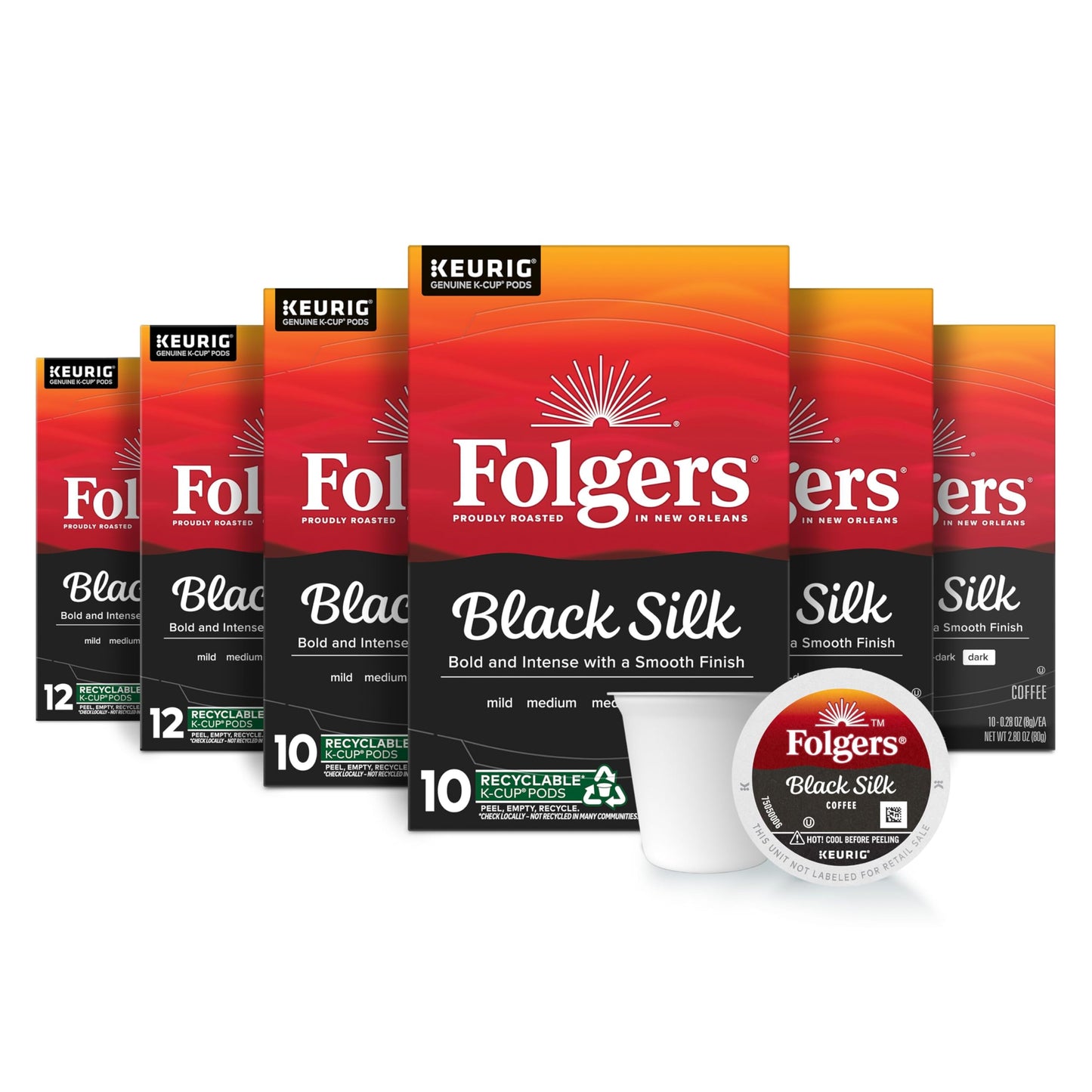 Folgers Colombian Medium Roast Coffee K-Cup Pods, Bulk 128 Count