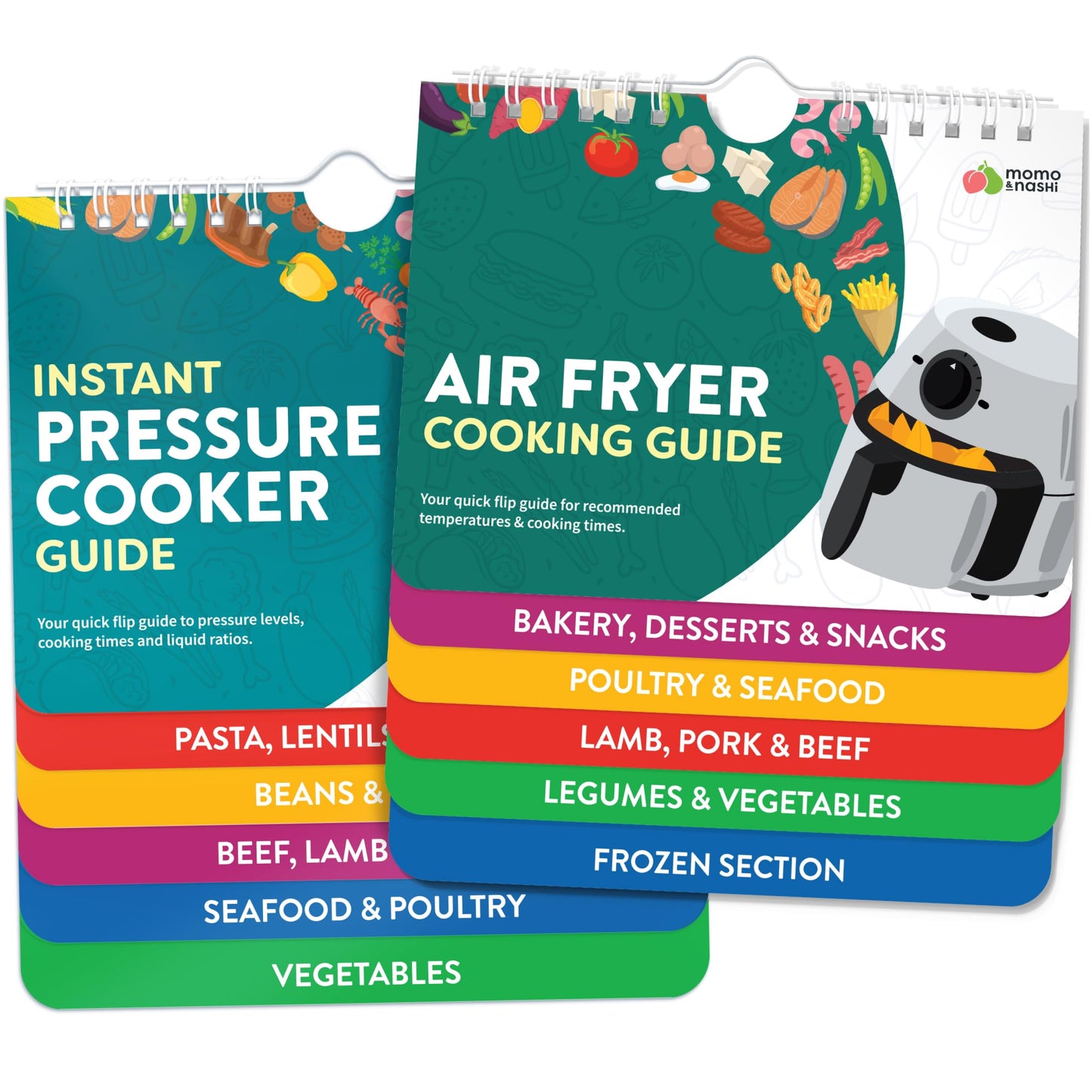Air Fryer Cheat Sheet Magnets Booklet - Air Fryer Cookbook for Beginners - Air Fryer Liners - Air Fryers Kitchen Gifts Gadgets 2026 - Air Fryer Accessories Cook Books Kitchen+Gadgets Cooking Guide