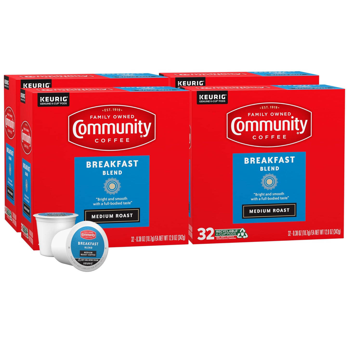 Community Coffee Grandma's Sugar Cookie Keurig K-Cup Pods, Limited Edition Holiday Flavor, Natural Ingredients, 10 Count (Pack of 6)