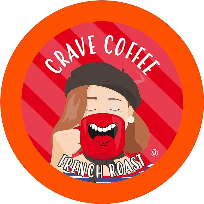 Crave Beverages Flavored Coffee Pods Sampler, Compatible with 2.0 K-Cup Brewers, Assorted Variety Pack, 40 Count (Pack of 1)