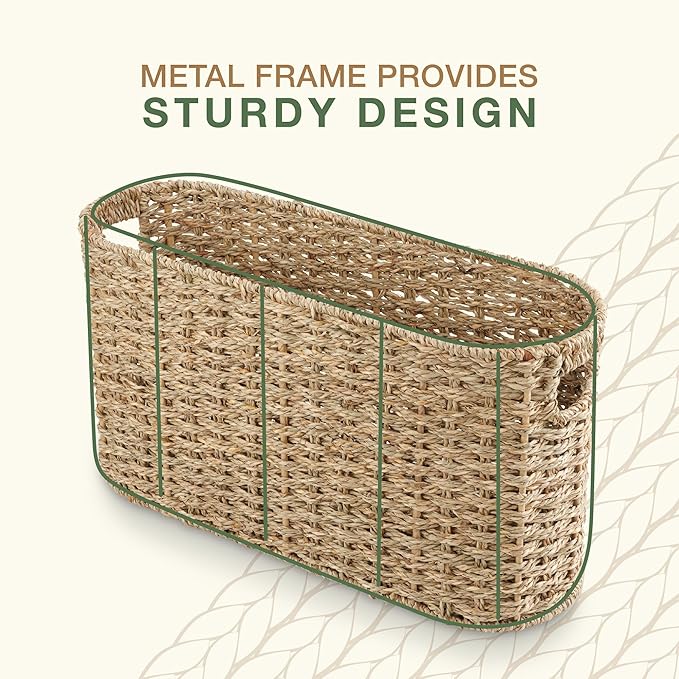 Seagrass Toilet Paper Storage Basket