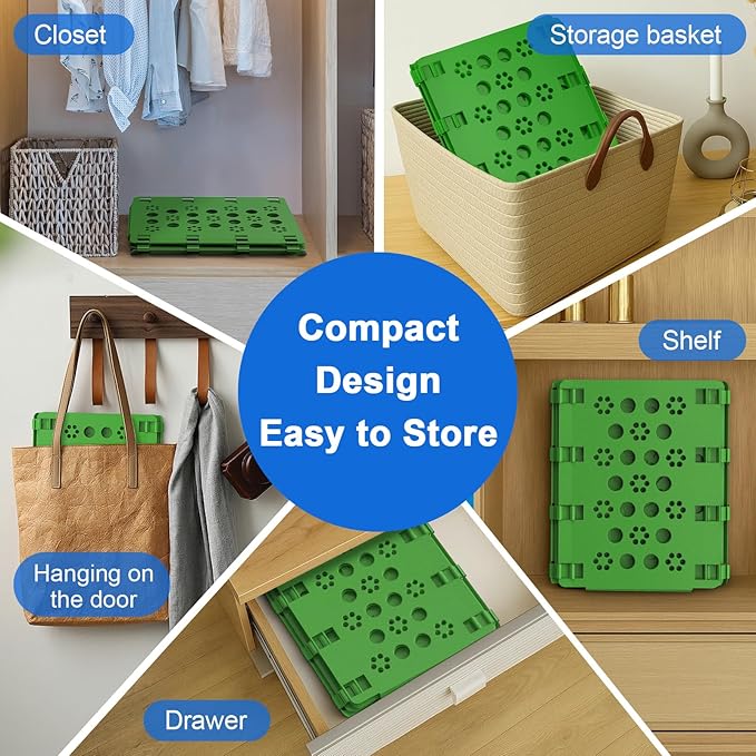 BoxLegend Shirt Folder Board Tshirt Clothes Folder Folding Board Durable Laundry Sorter Helper Liner, Green