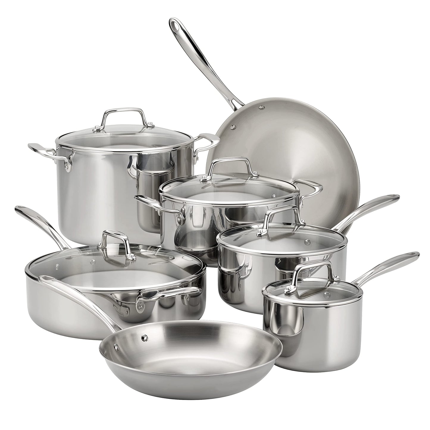 Tramontina Boston Tri-Ply Clad Stainless Steel 8-Inch Small Frying Pan