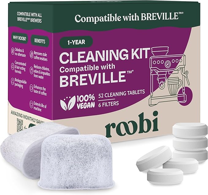 Roobi Breville Compatible Descaling Solution, 2 Pack