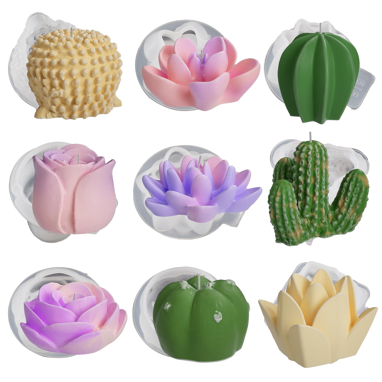 Elephant Animal Resin Casting Mold - 3D Silicone Mold for Candle Making & Home Decor