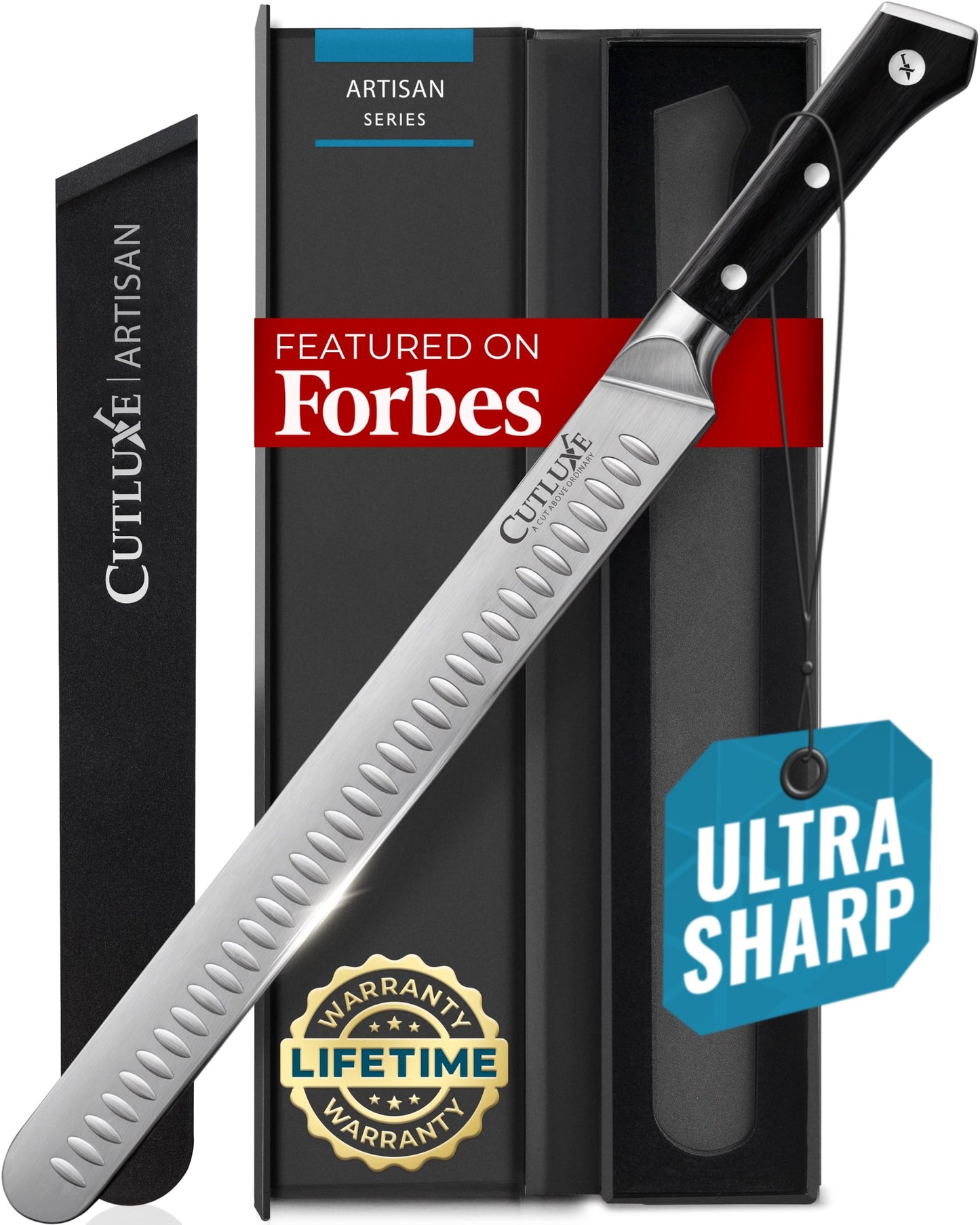 Cutluxe Butcher Knife Set, Brisket, Breaking & Boning Knife for Meat