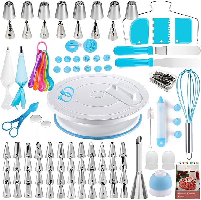 Boyun 138 Cake Decorating Kit, Baking Supplies Tools for Beginners & Pros