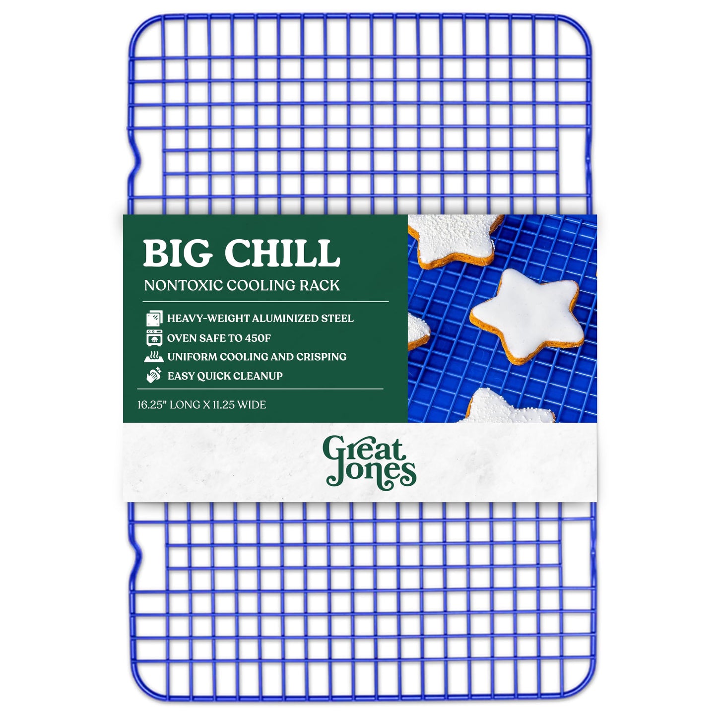 Great Jones Non Stick Wire Cooling Rack (Blueberry) – Fits Half Sheet