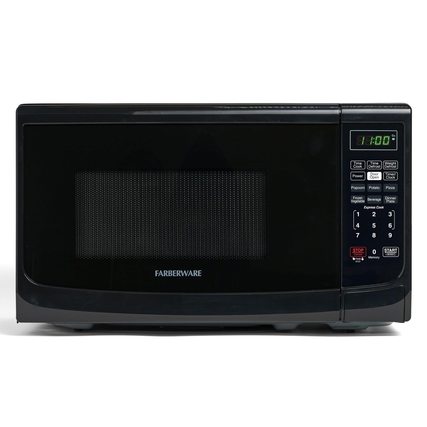 Farberware 0.7 Cu. Ft. Countertop Microwave Oven – 700 Watts Power, Auto Cook Settings, Defrost, Easy Clean and Child Safety Lock - White