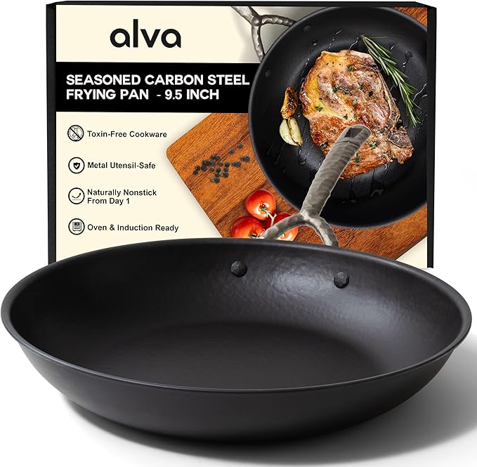 Alva Artist 9.5-Inch Carbon Steel Frying Pan