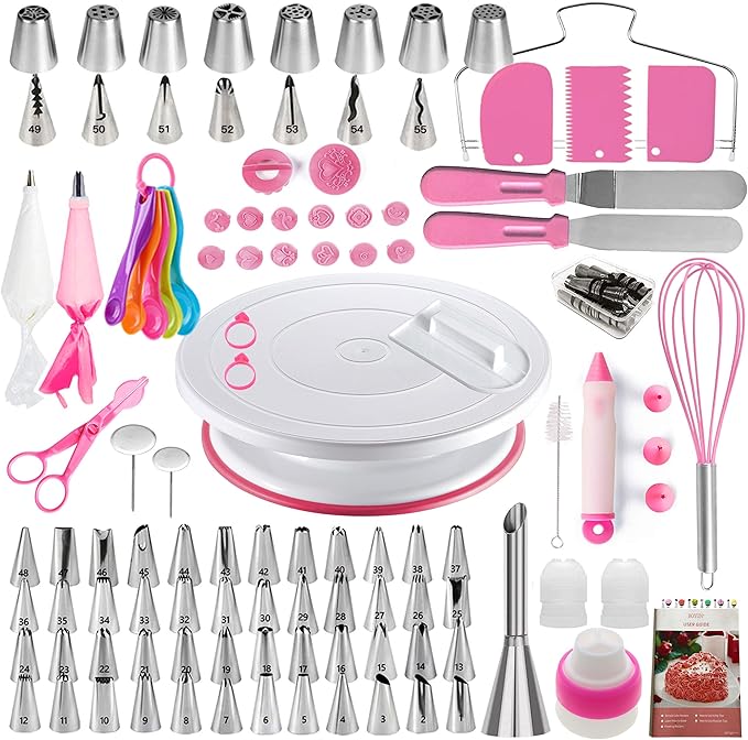 Boyun 138 Cake Decorating Kit, Baking Supplies Tools for Beginners & Pros
