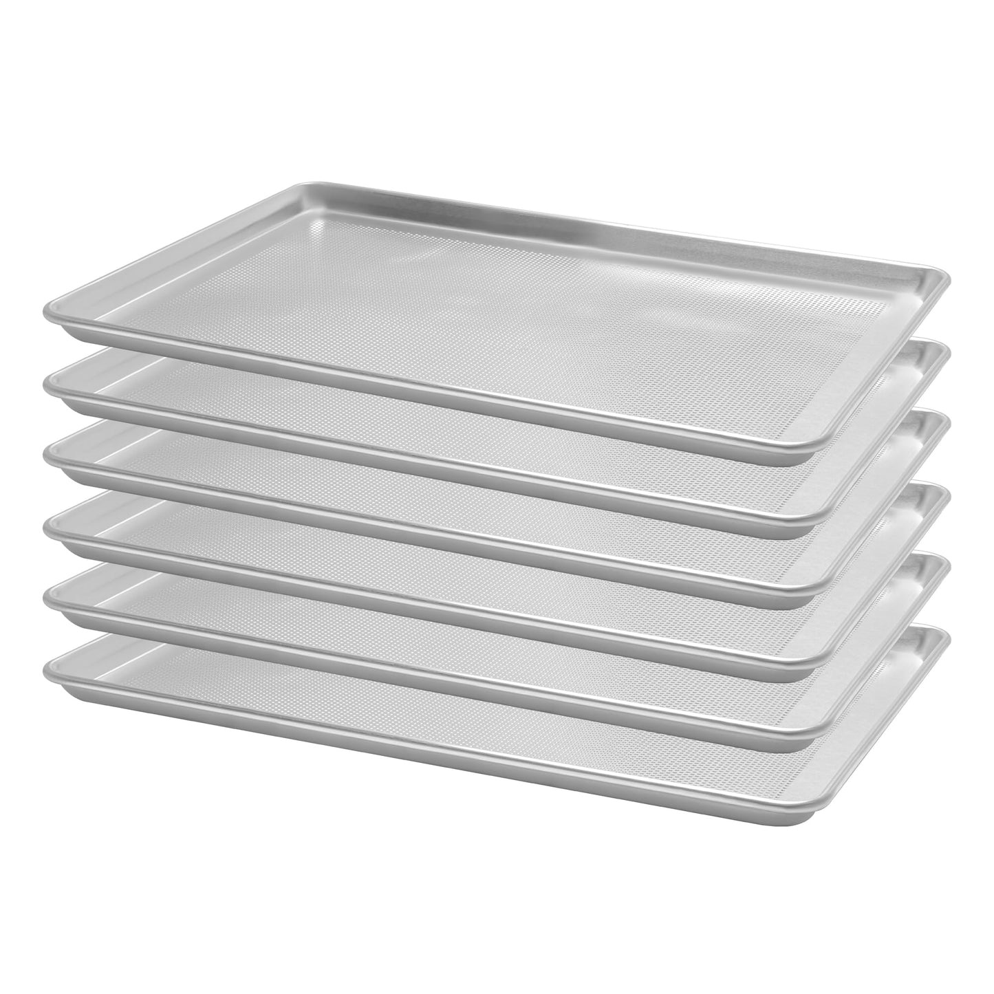 BIEAMA 6 Pack 15" x 21" Baking Sheet Pan, Aluminum Large Size Cookie Sheets
