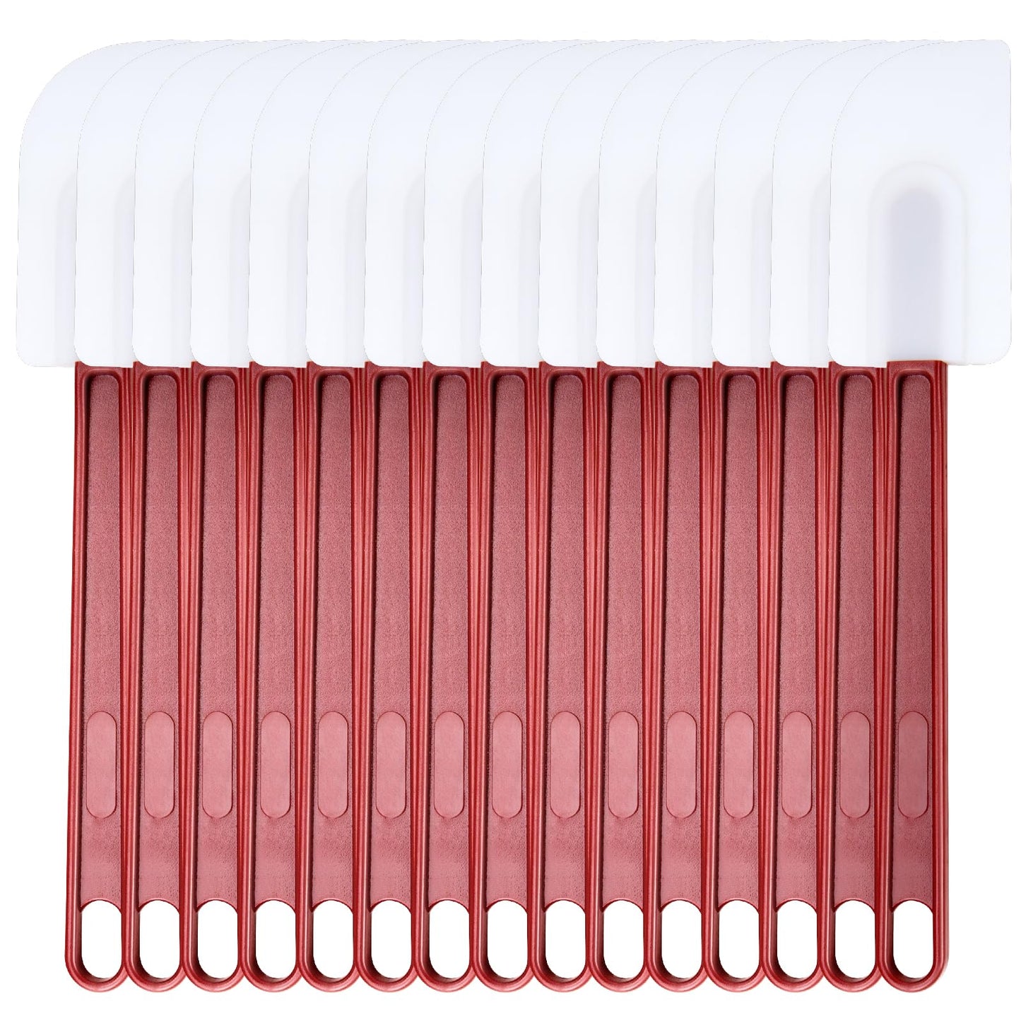 Silicone High Heat Spatula Set, 3pc (9.5/14/16Inches) - Commercial Rubber Spatula for Cooking