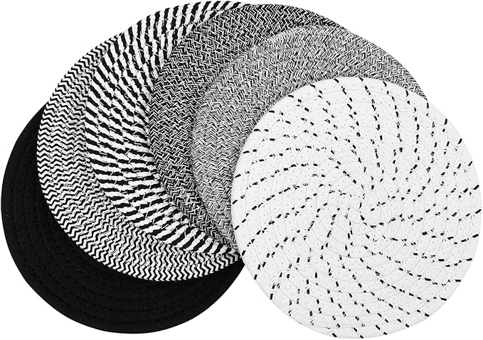 SHACOS 8 Inch Trivets for Hot Dishes 6 Pieces Trivet Set