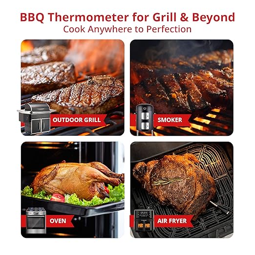 Grill Sync Wireless Meat Thermometer for Grilling, Smoking, Bluetooth