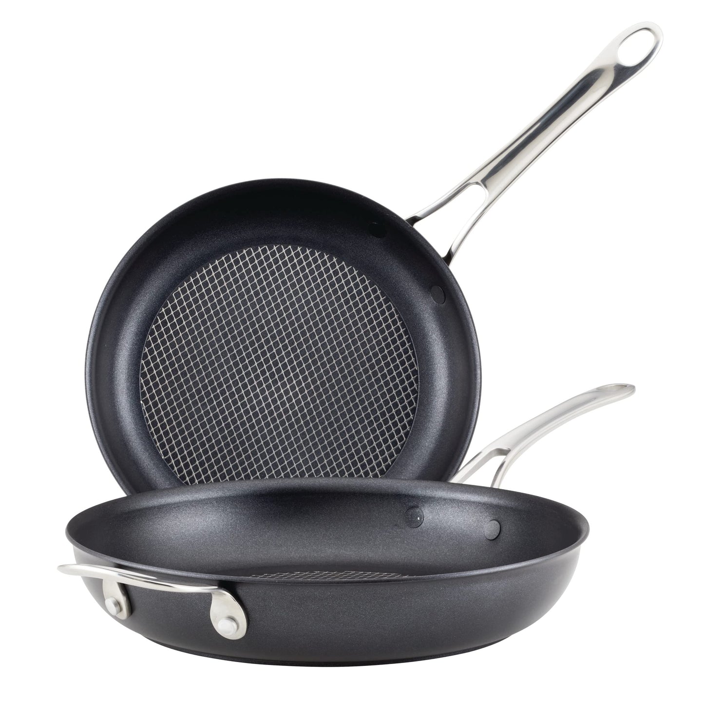 Anolon X Hybrid Nonstick Induction Saute Pan With Lid, 3.5 Quart - Charcoal Gray