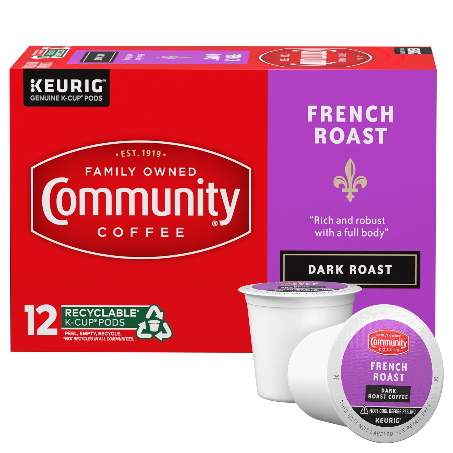 Community Coffee Grandma's Sugar Cookie Keurig K-Cup Pods, Limited Edition Holiday Flavor, Natural Ingredients, 10 Count (Pack of 6)