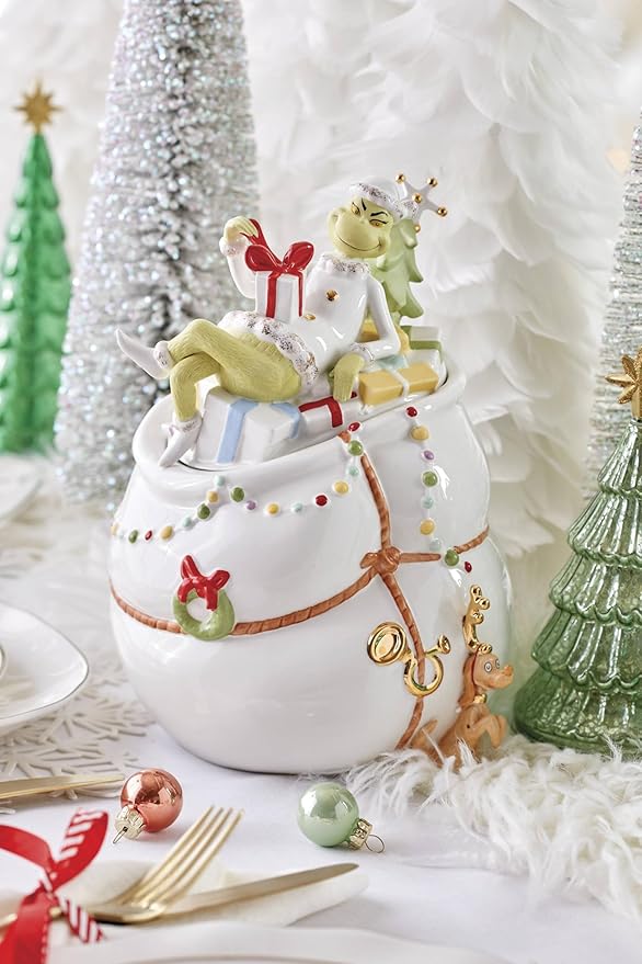 Lenox Merry Grinchmas Christmas Cookie Jar