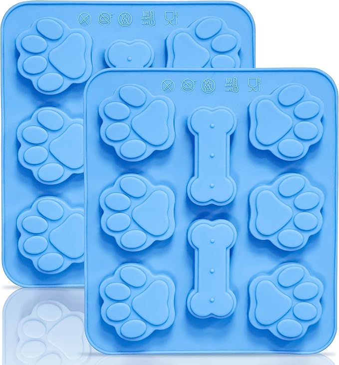 Anaeat Silicone Letter and Number Chocolate Molds, 2 Pack Alphabets & Numbers Candy Baking Mold with Happy Birthday Cake Decorations Symbols - for DIY Chocolates, Candies or Fondant