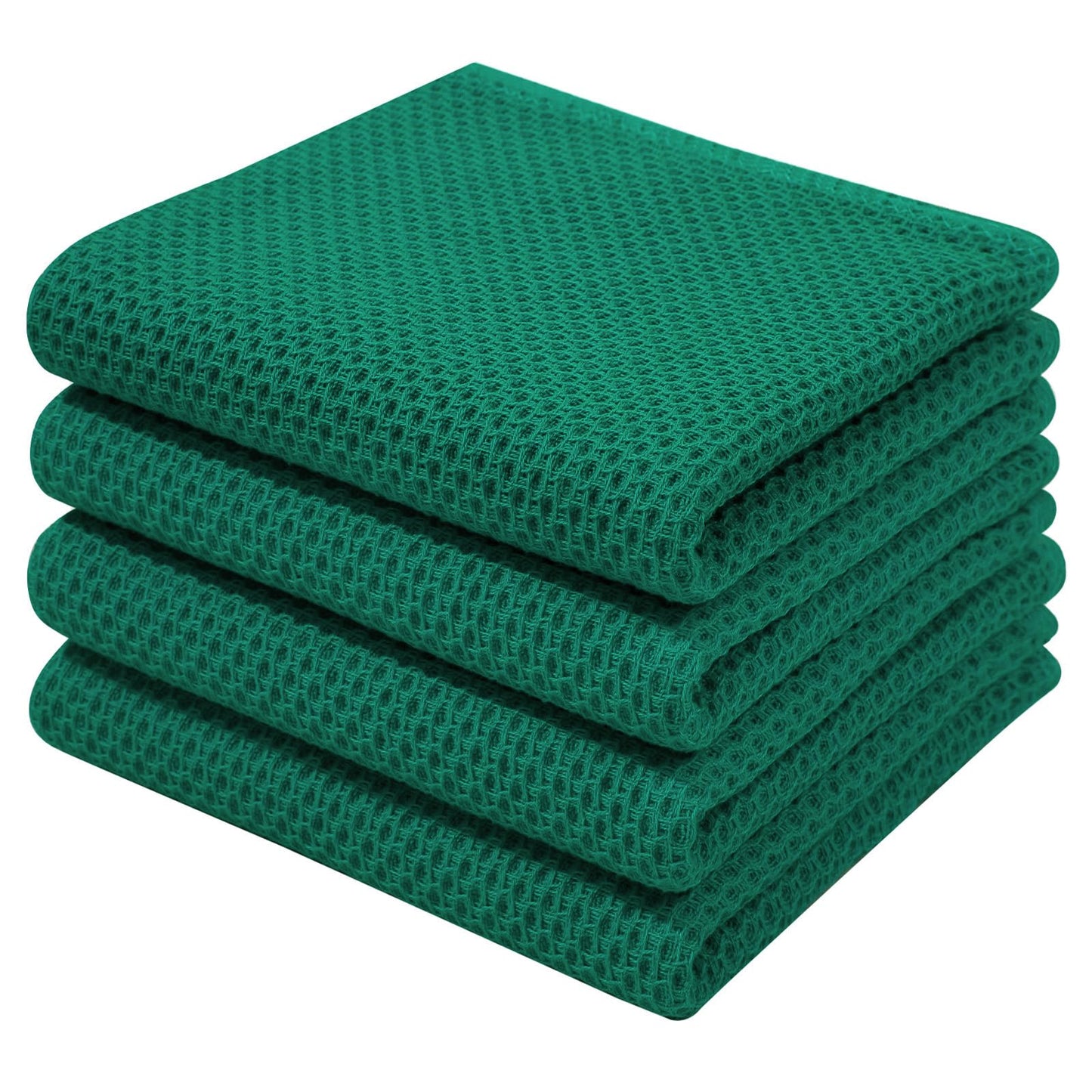 Homaxy 100% Cotton Waffle Weave Kitchen Dish Cloths, Ultra Soft Absorbent Quick Drying Dish Towels, 12 x 12 Inches — 13 x 28 - 12 Pack — 13 x 28 - 4 Pack