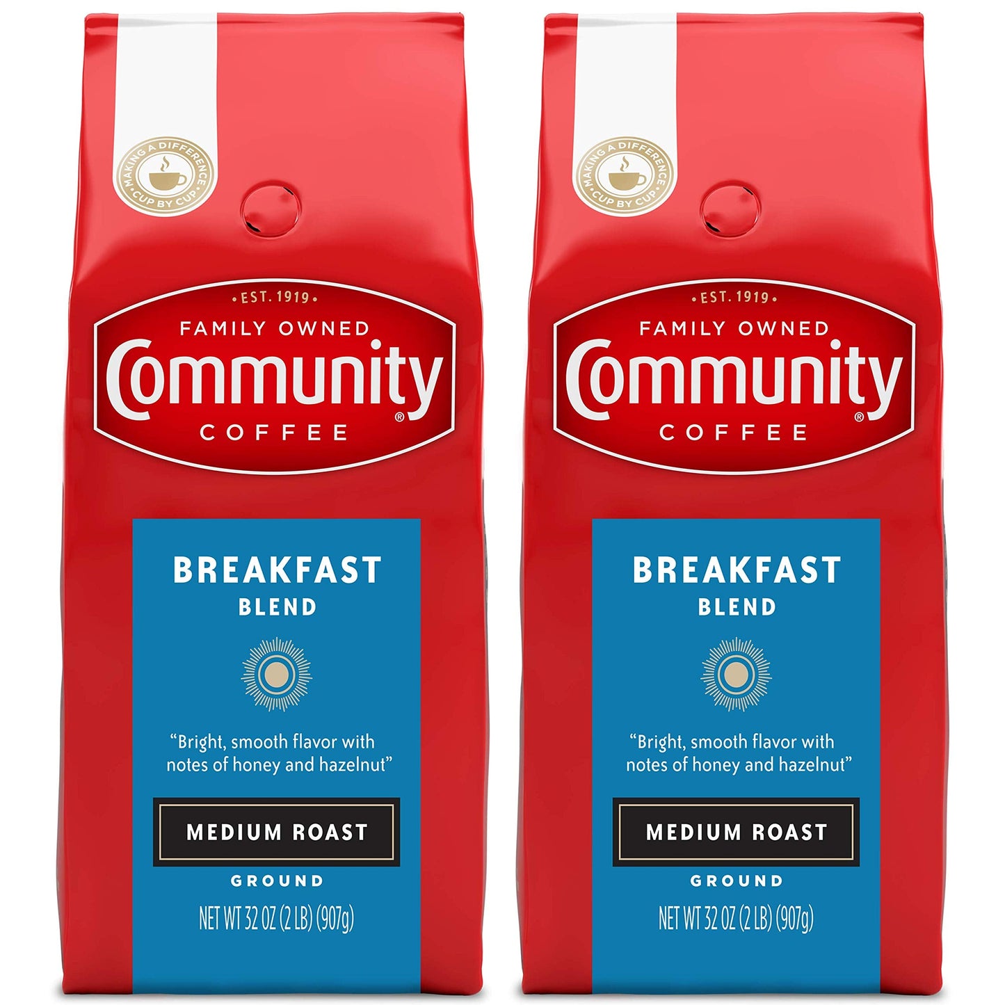 Community Coffee 100% Colombia 72 Ounce, Medium Dark Roast Ground Coffee, 12 Ounce (Pack of 6)