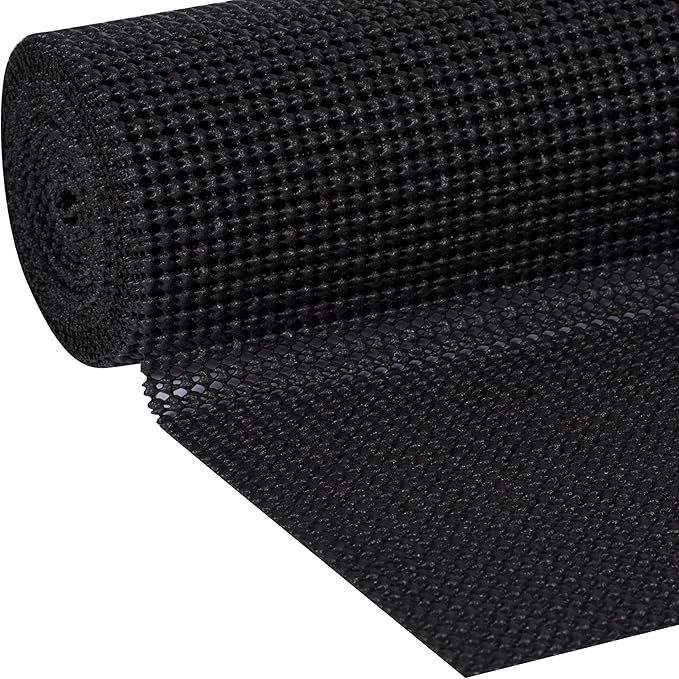 Duck Brand Select Grip Easy Liner Shelf and Drawer Liner, Non-Adhesive, 12-Inch x 10-Feet, Black