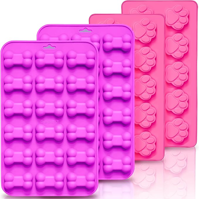 Anaeat Silicone Letter and Number Chocolate Molds, 2 Pack Alphabets & Numbers Candy Baking Mold with Happy Birthday Cake Decorations Symbols - for DIY Chocolates, Candies or Fondant