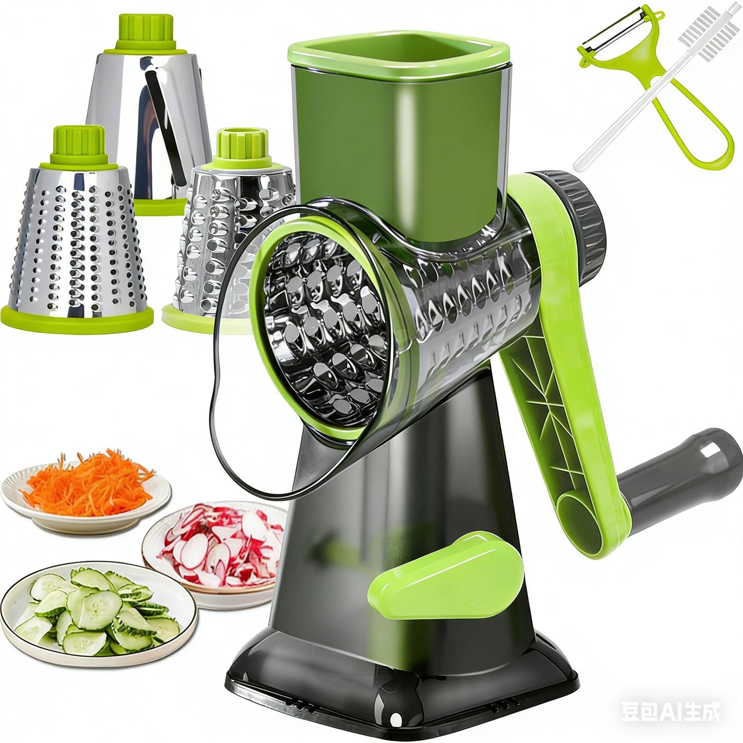 Dachenus Cheese Grater Rotary Cheese Grater,Versatile Cheese Shredder