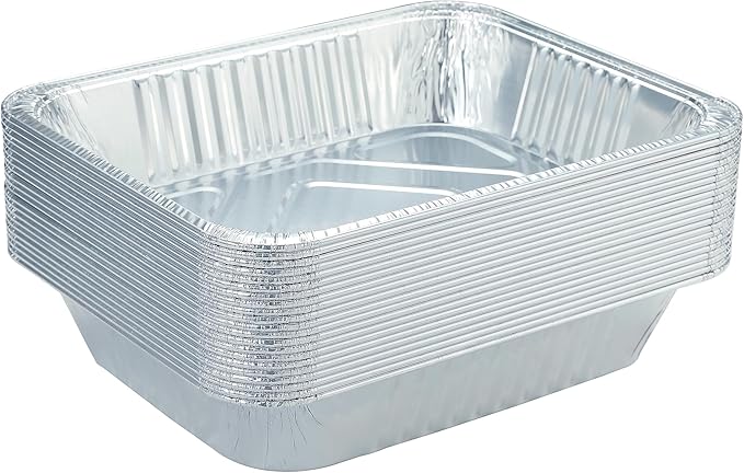 Waytiffer 20pack Aluminum Pans,9x13 Disposable Half Size Foil Pans