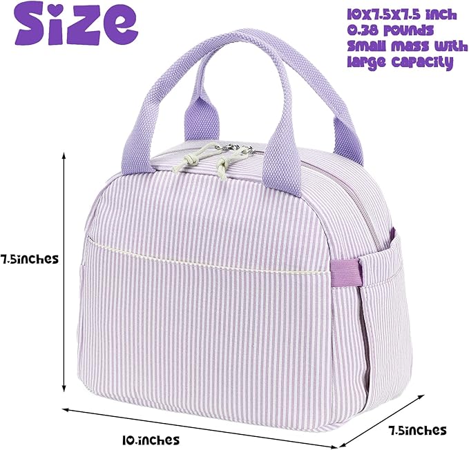 Bluboon Lunch Bag for Women Men Cute Corduroy Lunch Tote Bags Reusable Insulated Lunch Box Large Capacity Reusable Insulated Cooler for Work Picnic or Travel