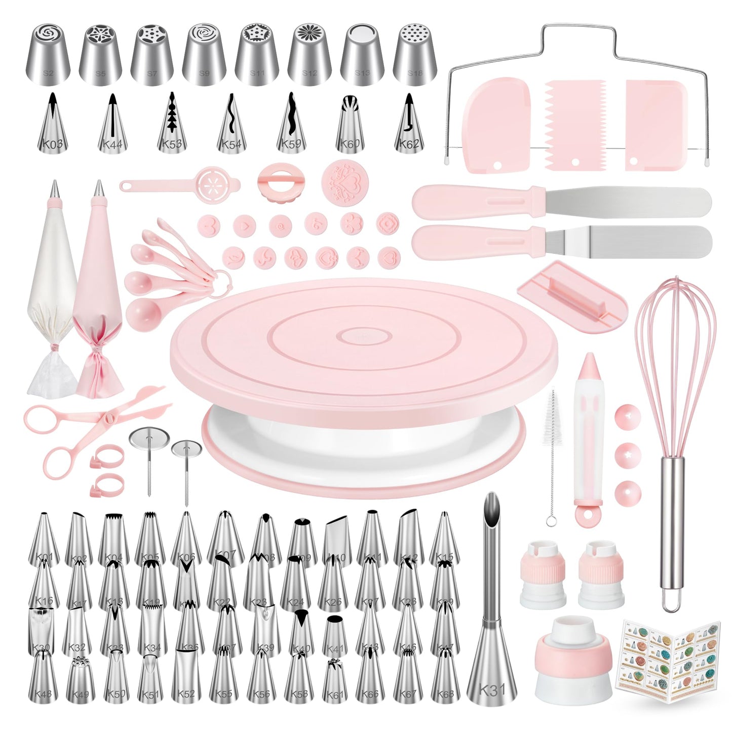Kootek 158 Cake Decorating Kit Baking Supplies Tools for Beginners & Pros