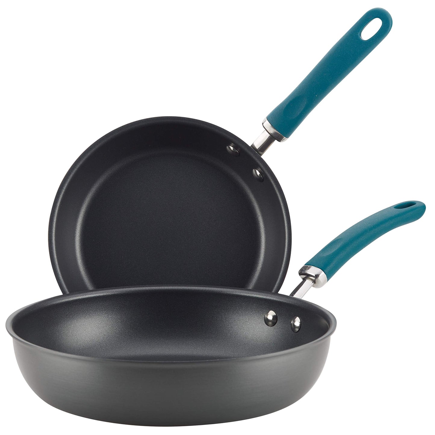 Rachael Ray Create Delicious Deep Hard Anodized Nonstick Frying Pan / Fry Pan / Hard Anodized Skillet - 10.25 Inch, Gray