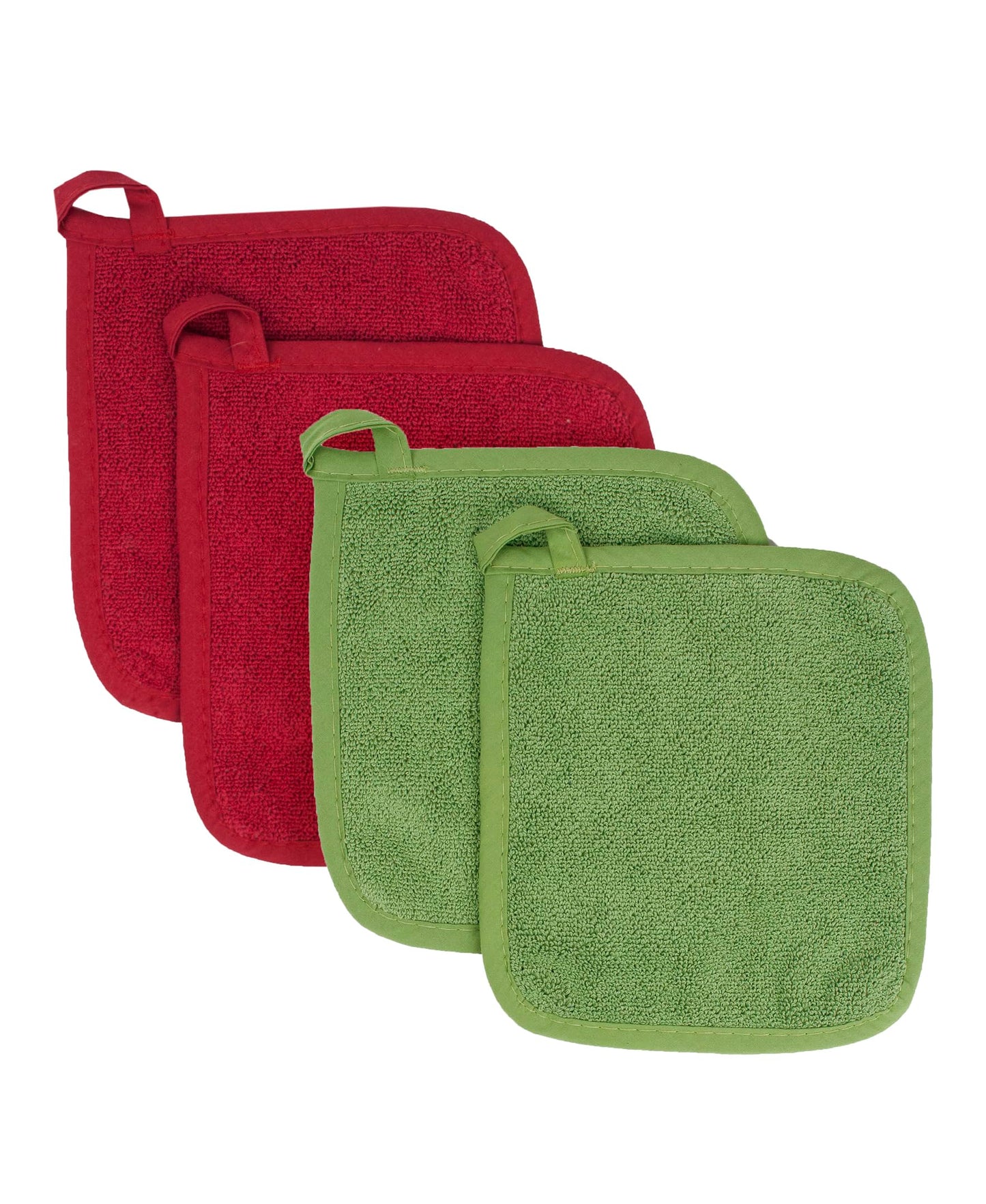 RITZ Terry Potholder & Hot Pad: Unparalleled Heat Resistant, Durable 100% Cotton – Ergonomically Designed for Optimal Grip – Easy-Care Machine Washable – 2-Pack, Latte