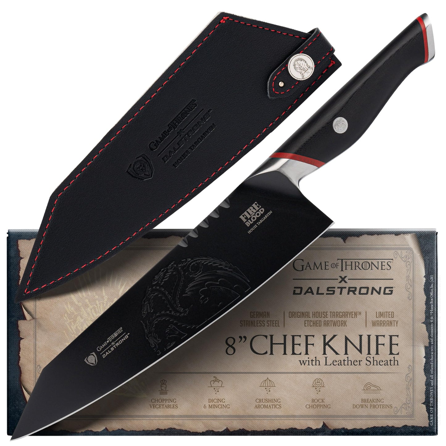 Dalstrong Game of Thrones 8-Pc Steak Knife Set, 5"