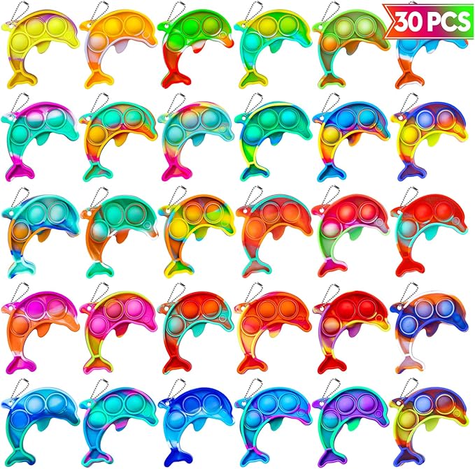 Halloween Pop Fidget Toys Bulk Its Halloween Party Favors for Kids 30 Pack