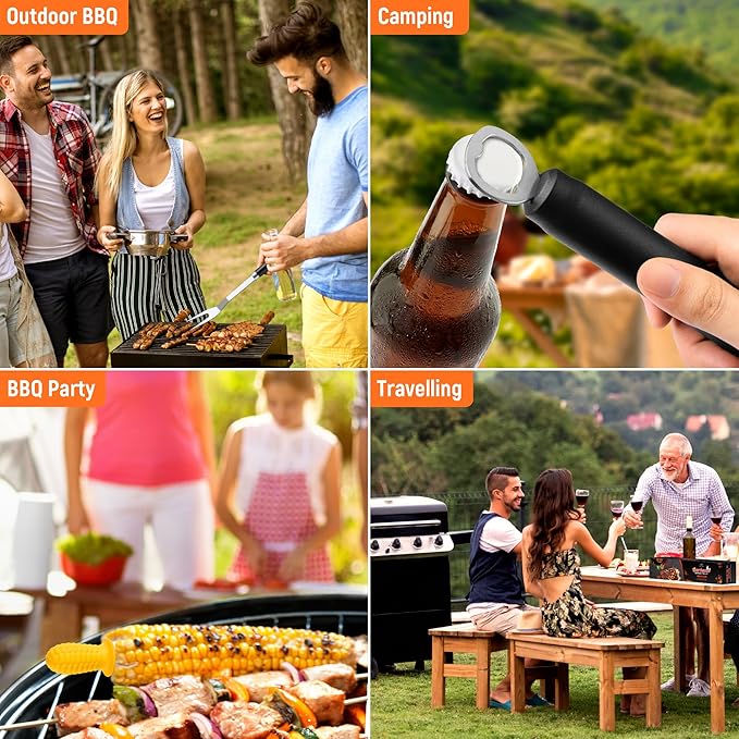BBQ Grilling Accessories Grill Tools Set, Stainless Steel BBQ Utensils for Grill, Professional Barbecue Accessories Barbecue Kit for Men & Women,Practical Grill Tools for Outdoor Camping,Father's Day