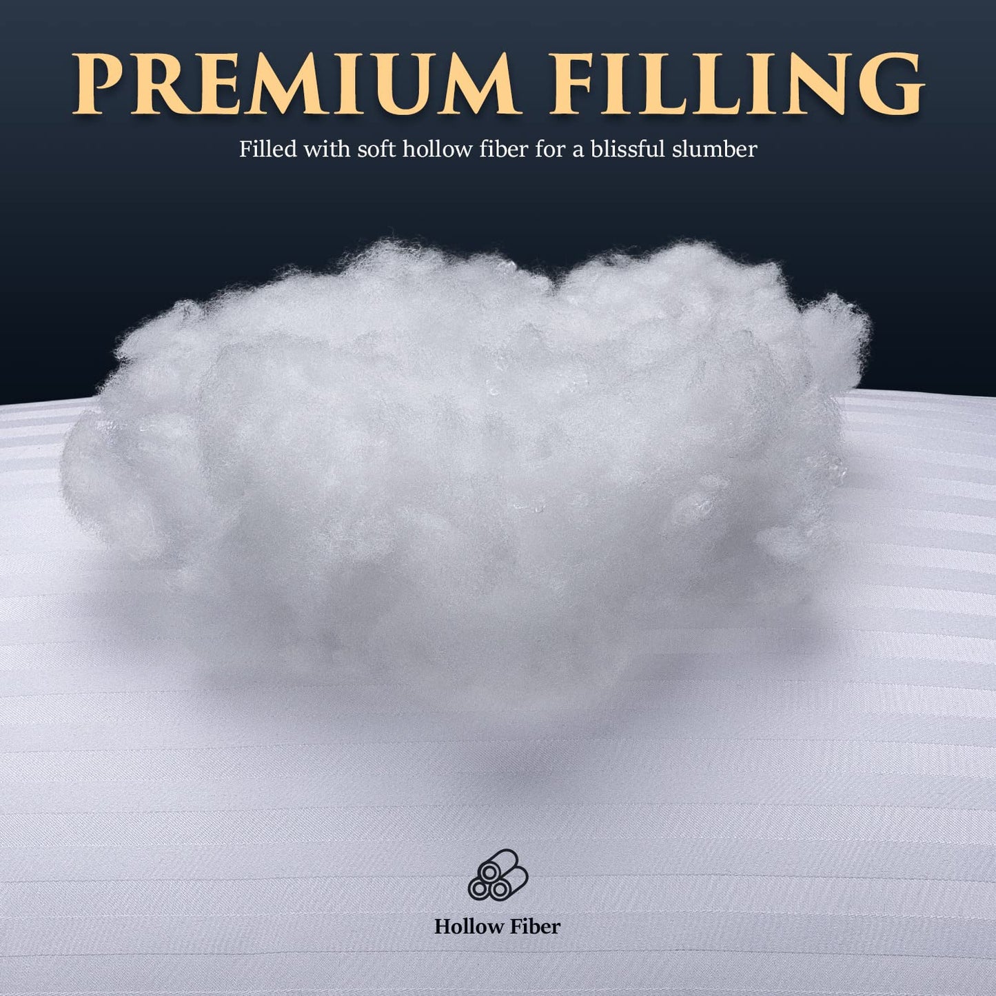 COZSINOOR Bed Pillows Queen Size: Hotel Quality Set of 2 - Down Alternative Microfiber Filled for Back, Stomach, Side Sleepers, Breathable & Skin-Friendly