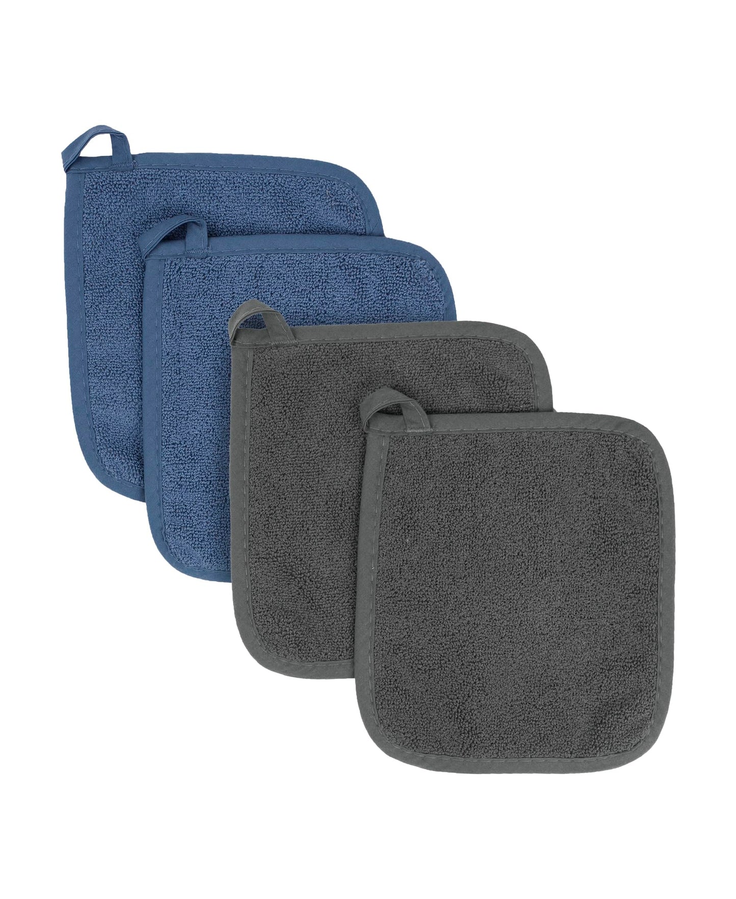 RITZ Terry Potholder & Hot Pad: Unparalleled Heat Resistant, Durable 100% Cotton – Ergonomically Designed for Optimal Grip – Easy-Care Machine Washable – 2-Pack, Latte