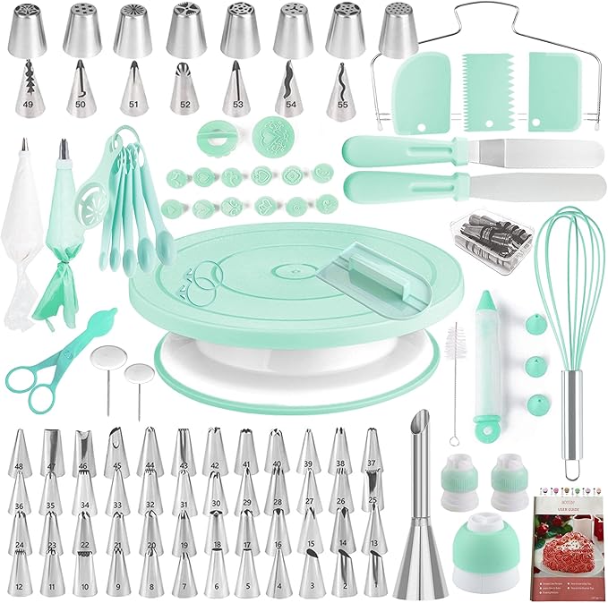 Boyun 138 Cake Decorating Kit, Baking Supplies Tools for Beginners & Pros