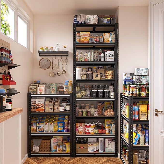 DurayLoly 8 Tier Storage Shelves,3200 LBS Shelving Unit for Tight Corners