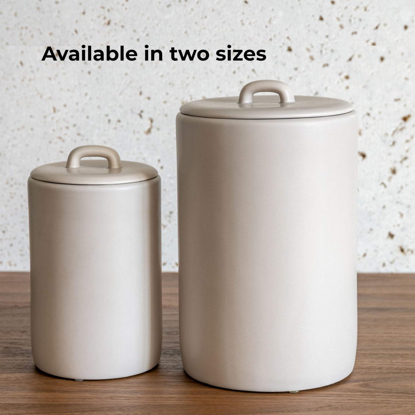Maison May, Ceramic Food Storage Jars 108Oz, Snack Containers, Airtight Lid, Kitchen Countertop Canisters for Grounds Coffee, Pods, Tea, Flour, Sugar, Rice, Pantry Organization, Containers set