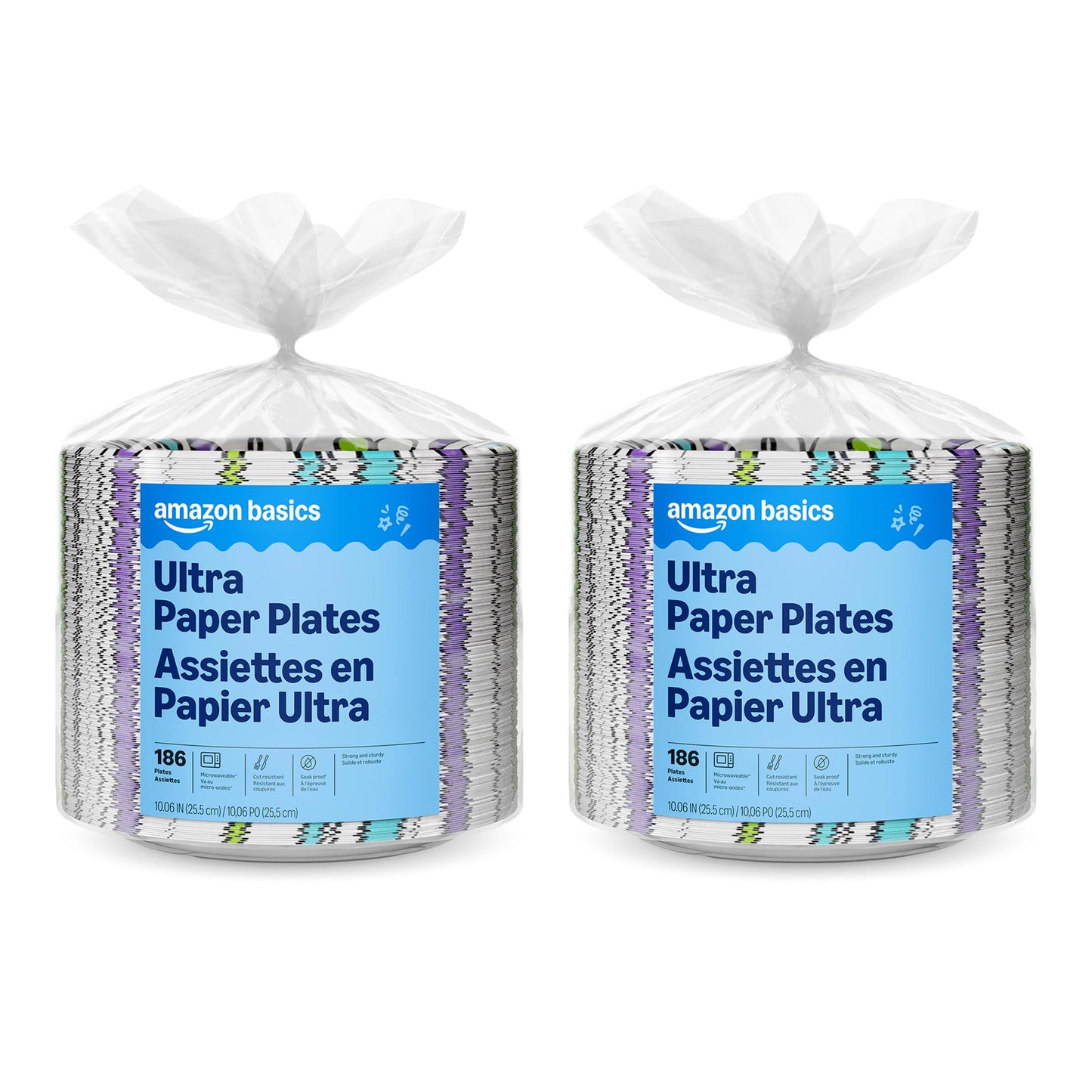 Ultra Paper Plates, 8.62 Inch, Disposable, 880 Count (4 Pack of 220), Packaging May Vary