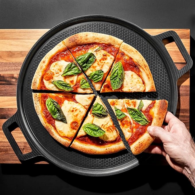 HexClad Hybrid Nonstick Pizza Steel for Pizzas Up to 14", Oven & BBQ Safe