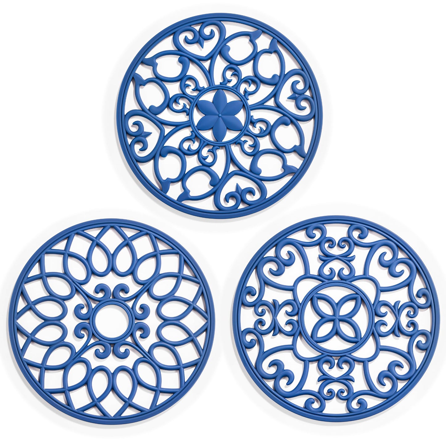 SMARTAKE 6 Set Silicone Trivet Mats for Hot Dishes Pots and Pans (Red)