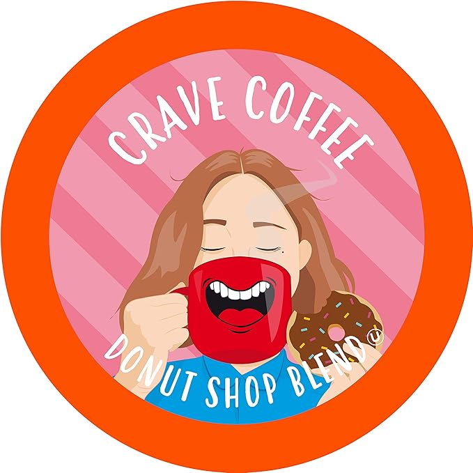 Crave Beverages Flavored Coffee Pods Sampler, Compatible with 2.0 K-Cup Brewers, Assorted Variety Pack, 40 Count (Pack of 1)