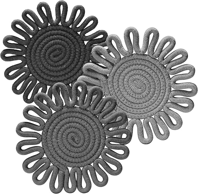 7.5" Trivets for Hot Dishes, 3 Pack Trivets for Hot Pots and Pans