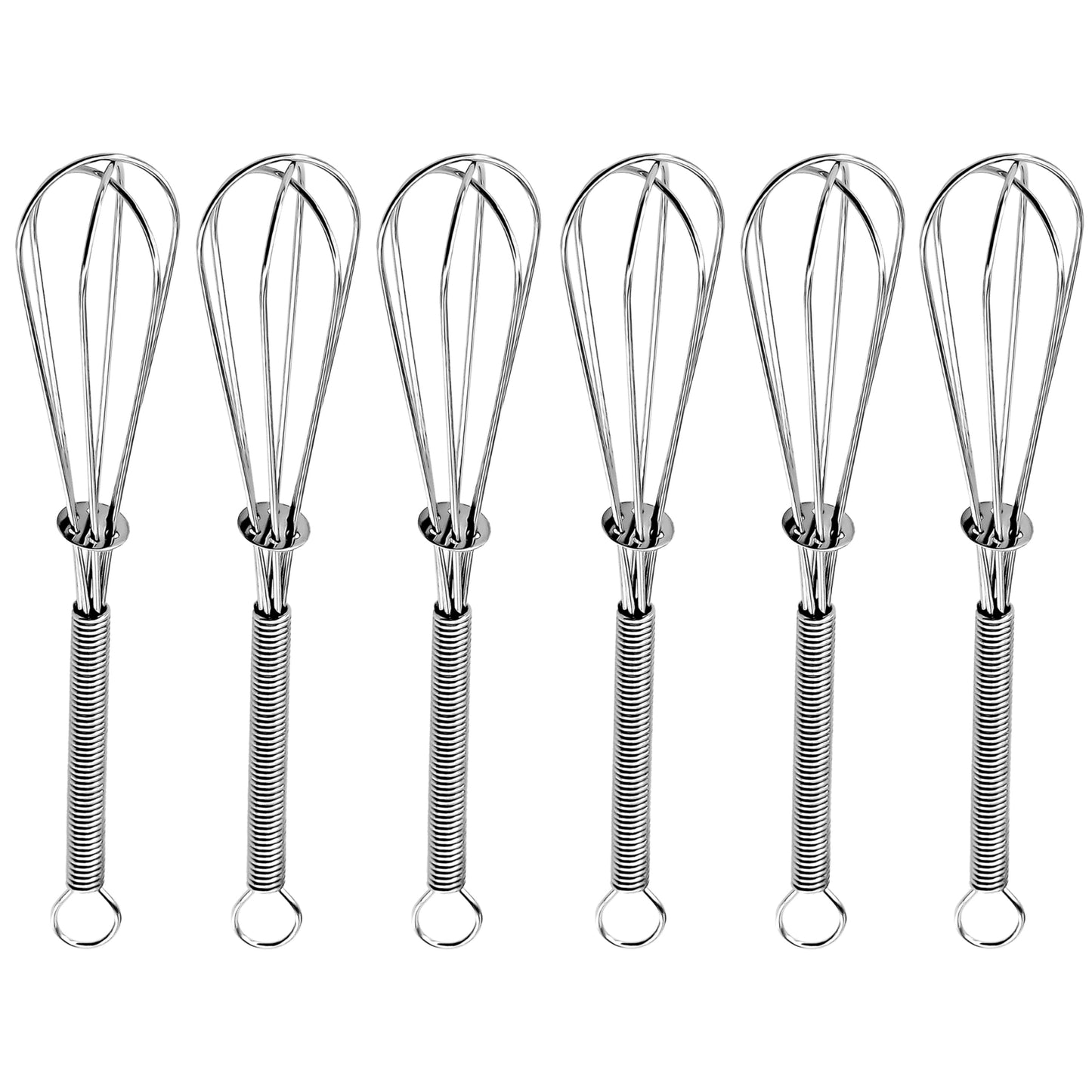 Anaeat Silicone Balloon Whisk, Perfect for Non-Stick Cookware, Milk and Egg Beater Blender, Heat Resistant Kitchen Whisks for Whisking, Cooking, Baking, Beating, Frothing & Stirring (Black)