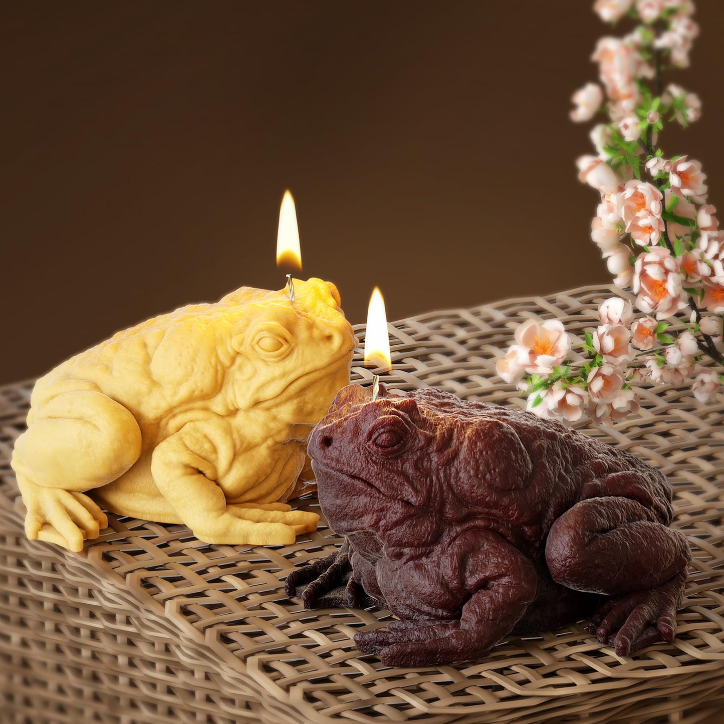 Flower Petal Cylinder Candle Mold - Resin Casting Silicone Molds for Home Decor & Candle Making Wave Spiral Mold