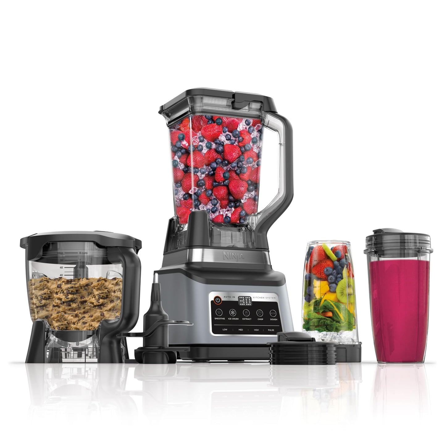 Ninja BN751 Professional Plus DUO Blender, 1400 Peak Watts, 3 Auto-IQ Programs for Smoothies, Frozen Drinks & Nutrient Extractions, 72-oz. Total Crushing Pitcher & (2) 24 oz. To-Go Cups, Black